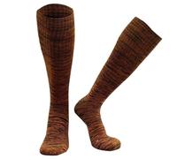 SparklWLeaf Chaussettes de Ski d'automne et d'hiver en Serviette Thermique for Snowboard, Chaussettes de Neige en Plein air, Chaussettes de Ski Longues et épaisses en Forme de Tube pour Le Ski(Brown)