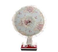 SparklWLeaf Couvercle de Ventilateur électrique, Couverture Anti-poussière de Table décorative Florale, étui de Protection Universel Anti-pincement des Doigts for Sol Rond pour Les Fans(Color8)