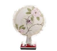 SparklWLeaf Couvercle de Ventilateur électrique, Couverture Anti-poussière de Table décorative Florale, étui de Protection Universel Anti-pincement des Doigts for Sol Rond pour Les Fans(Color1)