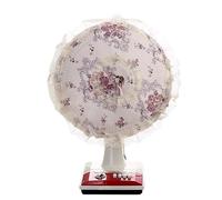 SparklWLeaf Couvercle de Ventilateur électrique, Couverture Anti-poussière de Table décorative Florale, étui de Protection Universel Anti-pincement des Doigts for Sol Rond pour Les Fans(Color12)