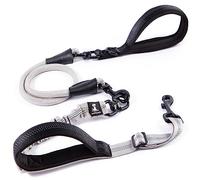 SparklyPets - Laisse Élastique Anti Traction pour Chien de Petite, Moyenne et Grande Taille - Solide, Antidérapante, Bandes Réfléchissantes - Accessoire Chien pour Promenade, Balade, Dressage