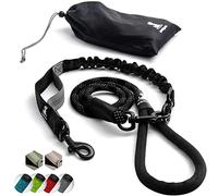 SparklyPets - Laisse Élastique Anti Traction pour Chien de Petite, Moyenne et Grande Taille - Solide, Antidérapante, Bandes Réfléchissantes - Accessoire Chien pour Promenade, Balade, Dressage