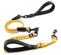 SparklyPets - Laisse Élastique Anti Traction pour Chien de Petite, Moyenne et Grande Taille - Solide, Antidérapante, Bandes Réfléchissantes - Accessoire Chien pour Promenade, Balade, Dressage