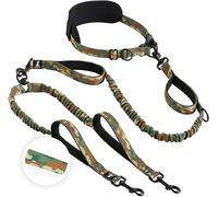 SparklyPets - Laisse mains libres pour chien avec coutures réfléchissantes - Laisse pour chiens de taille moyenne et grande pour la marche, la randonnée, le dressage, le jogging, le canicross, la