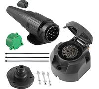 SPARKMOTO 12V Étanche Prise pour Remorque 13 Broches, Fiche Conforme ISO11446 (SK1304A)