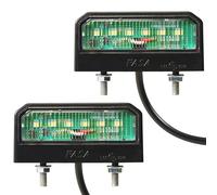 SPARKMOTO 2 x Éclairage de Plaque D'immatriculation LED Remorque Voiture,12V 24V Feux Éclairage de Plaque Immatriculation pour Remorque, IP67 Imperméable,Lumière Blanche Froide 6800K, Norme Emark