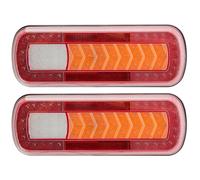 SPARKMOTO 2 x Éclairage Remorque Led 12V 24V, Feux Arrière Remorque Led Étanche Pour Camion, Caravane, Camionnette, Tracteur, Véhicule Agricole