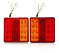 SPARKMOTO 2 x Kit Feux Remorque à Led 12V, Feu Arrière remorque etanche IP67, éclairage remorque LED Avec feux stop,clignotants,feu position,éclairage de plaque d'immatriculation,réflecteur