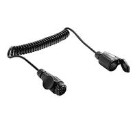 SPARKMOTO Adaptateur de rallonge de remorque 13 Broches à 13Broches mâle et femelle 8 Fils,Câble Adaptateur de remorque 2.8M, Faisceau Extension Spirale attelage remorque,Câble d'extension de remorque