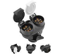 SPARKMOTO Adaptateur de Remorque 2 en 1 - Convertisseur 13 Broches Vers 7 Broches - Prise 12 V