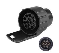 SPARKMOTO Adaptateur de remorque de 7 Broches vers 13 Broches,12V Adaptateur attelage 7 vers 13 Broches,pour Remorque Caravane,Porte-vélo,Adapteur Prise Remorque Attelage 7 vers 13 Broches(SK7132)