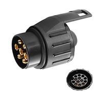 SPARKMOTO Adapteur Prise Remorque Attelage 7 Broches vers 13 Broches pour Remorque de Voiture Porte-vélo,12V Adaptateur remorque 7/13,Adaptateur Prise remorque 7 vers 13 Broches,avec Cache(SK7133)