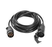 SPARKMOTO Faisceau Remorque 7 Broches, Rallonge 6M Cable Remorque 7 Plots Précâblé Prise 7 Broche Male/Femelle, Câbles d'extension pour remorques Caravane, Camion,Câble adaptateur Remorque 6m(SKC05MF)
