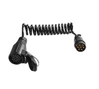 SPARKMOTO Rallonge Remorque 7 Broches vers 13 Broches, 1.8M Faisceau Câble Adaptateur Remorque Précâblé Prise 7 Broche Male et 13 Broche Femelle pour Caravane,Remorque,Porte-vélos,Véhicule Agricole