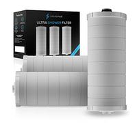 SparkPod Ultra Lot de 3 cartouches filtrantes de rechange pour pommeau de douche - Méthode de filtration unique qui élimine jusqu'à 95 % du chlore, des métaux lourds, des sédiments et des impuretés