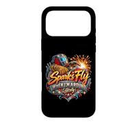 Sparks Fly When I'm Around Humour Soudeur Humour Coque pour iPhone 17 Pro Max