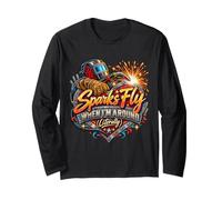Sparks Fly When I'm Around Humour Soudeur Humour Manche Longue