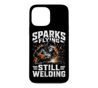 Sparks Flying Still Soudeur Métallique Homme Coque pour iPhone 13 Pro Max