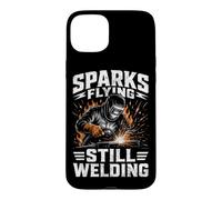 Sparks Flying Still Soudeur Métallique Homme Coque pour iPhone 15 Plus
