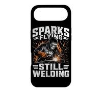 Sparks Flying Still Soudeur Métallique Homme Coque pour iPhone Air