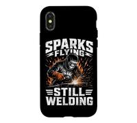 Sparks Flying Still Soudeur Métallique Homme Coque pour iPhone X/XS