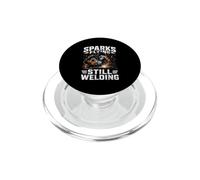 Sparks Flying Still Soudeur Métallique Homme PopSockets PopGrip pour MagSafe