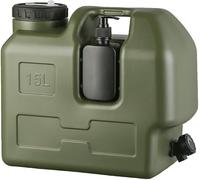 Sparkstarses 11/12/18/25L camping bidon eau avec robinet, jerrican alimentaire sans BPA, réservoir d'eau en plastique pour cuisine, camping-car, van, camion, camping, école, hôpital (15L)