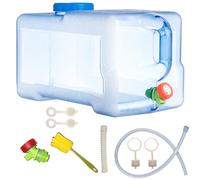 Sparkstarses 5-22L bidon Eau avec Robinet, jerrican Alimentaire de Camping, réservoir d'eau en Plastique pour Cuisine, Camping-Car, Van, Camion, Camping, école, hôpital, extérieur (22L)