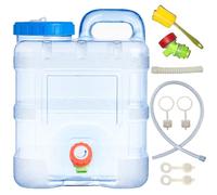 Sparkstarses 5-22L bidon Eau avec Robinet, jerrican Alimentaire de Camping, réservoir d'eau en Plastique pour Cuisine, Camping-Car, Van, Camion, Camping, école, hôpital, extérieur (15L)