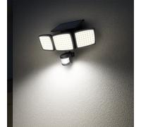 Lumisky Projecteurs solaires SPARKY Lot de 2, LED blanc froid, détecteur de mouvement à fixer H13 cm