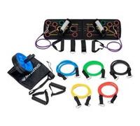 Sparraw Kit renforcement musculaire poids du corps SPORTLY, Élastiques (x5) & roue abdominale Noir G