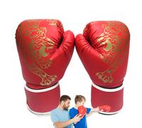 Sparring Boxing Gloves - Tiger Printed Training Gear | Adults Women Men Boxings Gloves Unisex XPU Leather Sports Protection Mitts Kickboxing Thai, 1 Pair