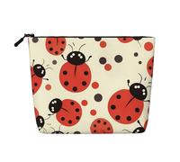 Sparrow Birds Sing Trousse de maquillage pour femme - Organiseur de voyage portable avec fermeture éclair, Funny Ladybug, Taille unique