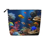Sparrow Birds Sing Trousse de maquillage pour femme - Organiseur de voyage portable avec fermeture éclair, Marine Life, Taille unique