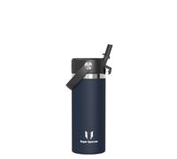 Super Sparrow Gourde Enfant Isotherme - 500ml - Bouche Large Bouteille Isotherme Avec Paille - Sans BPA Étanche - SwivelSip Gourdes INOX - pour Sport, Bureau, École ou Voyage