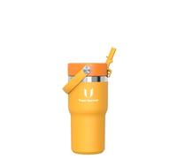 Sparrow Gourde Enfant Isotherme - Twistpath Bouteille Avec Paille Flex - 620ml - Bouteille d'eau Sans BPA & Anti-Fuite - Gourdes Inox Convient À La Plupart Des Porte-Gobelets