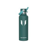 Sparrow Gourde Isotherme 500ml/750ml/1L/1.2L FlipFlow Bouteille Inox Paille | Bouteille d'eau, Acier Inoxydable, Étanche, Chaud, Froid, Sans BPA, Poignée, Lave-vaisselle, Sport, École, Fitness, Gym, Vélo