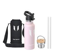 Super Sparrow Gourde Isotherme - Bouteille Isotherme - 500ml - Gourdes Inox Bouche Standard - Gourde Enfant sans BPA, pour Sport, Gym, Voyage