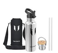 Super Sparrow Gourde Isotherme - Bouteille Isotherme - 620ml - Gourdes Inox Bouche Standard - Gourde Enfant sans BPA, pour Sport, Gym, Voyage