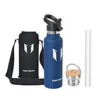 Sparrow Gourde Isotherme 620ml - Bouteille - Sport Gourdes INOX avec Paille