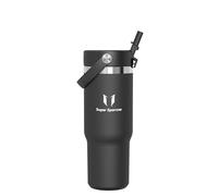 Sparrow Gourde Isotherme - Twistpath Bouteille Avec Paille Flex - 900ml - Bouteille d'eau Sans BPA & Anti-Fuite - Gourdes Inox Convient À La Plupart Des Porte-Gobelets