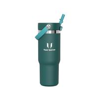 Sparrow Gourde Isotherme - Twistpath Bouteille Avec Paille Flex - 900ml - Bouteille d'eau Sans BPA & Anti-Fuite - Gourdes Inox Convient À La Plupart Des Porte-Gobelets