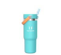 Sparrow Gourde Isotherme - Twistpath Bouteille Avec Paille Flex - 900ml - Bouteille d'eau Sans BPA & Anti-Fuite - Gourdes Inox Convient À La Plupart Des Porte-Gobelets