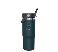 Sparrow Gourde Isotherme - Twistpath Bouteille Avec Paille Flex - 900ml - Bouteille d'eau Sans BPA & Anti-Fuite - Gourdes Inox Convient À La Plupart Des Porte-Gobelets