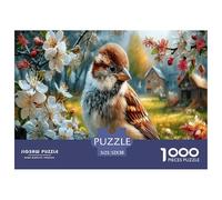 SparrowPuzzle 1000 Pièces Educa Jouet en Bois Jeu D'Intelligence Décoration Intérieure Maison Rurale Jeu Éducatif Challenge Toy Adultes & Enfants des 14 Ans 52x38cm/1000pcs
