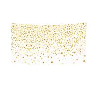 Sparsed Dreamy Stars And Spots Bannière murale Décoration de fête Poster Célébration 180 x 90 cm Toussaint Halloween