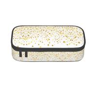 Sparsed Trousse à crayons de grande capacité avec fermeture éclair Motif étoiles et pois, Noir , Taille unique, Valise