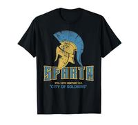 Sparta, Grèce - Casque Vintage Grunge Cité des Soldats T-Shirt
