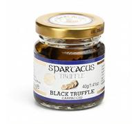 Spartacus Carpaccio de Truffe Noire 40 g - Tuber Aestivum en Lamelles dans l'Huile d'Olive Extra Vierge - Truffe d'Été d'Europe - Sans Additifs