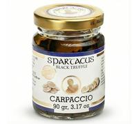 Spartacus Carpaccio de Truffe Noire 90 g - Tuber Aestivum en Lamelles dans l'Huile d'Olive Extra Vierge - Truffe d'Été d'Europe - Sans Additifs